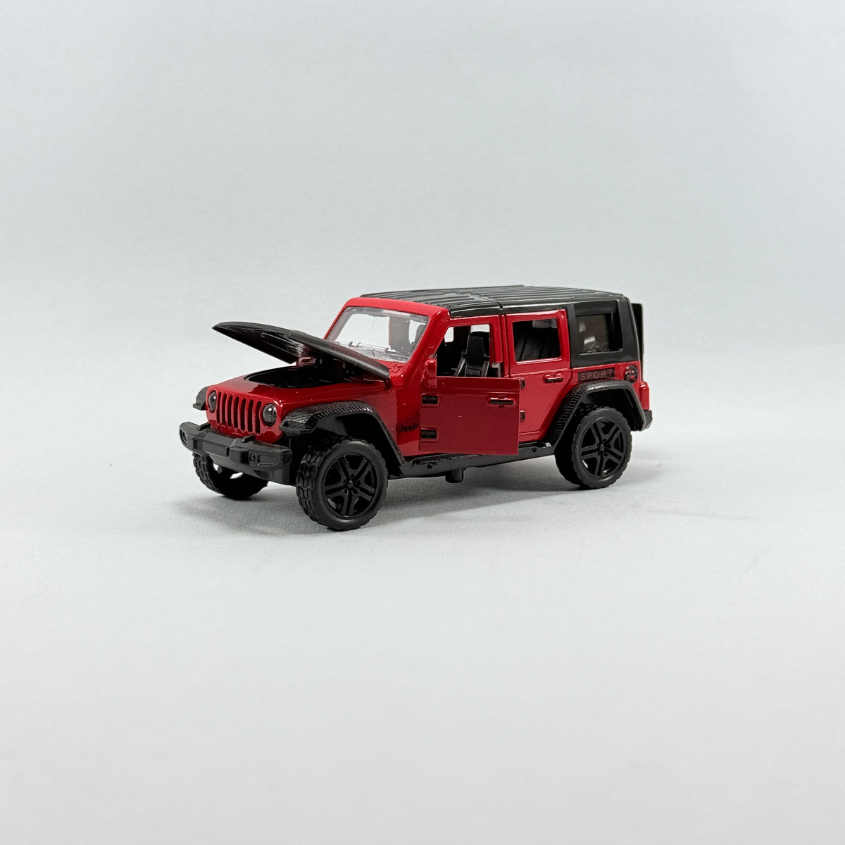 Jeep Wrangler Rubicon Style Die-Cast Off-Road SUV Model Car