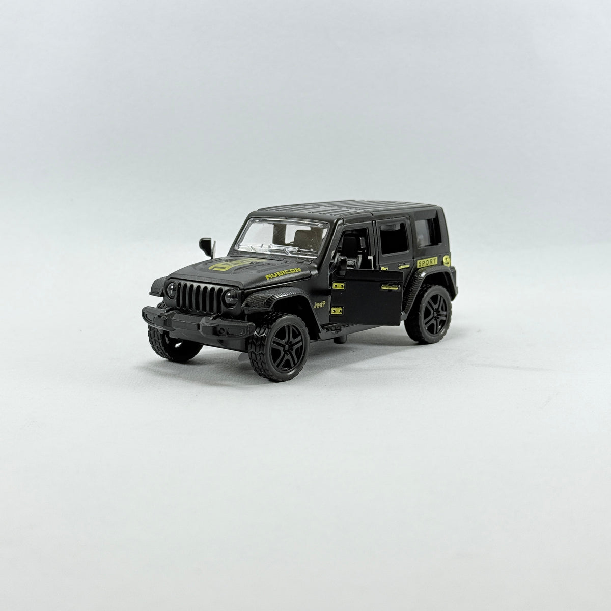 Jeep Wrangler Rubicon Style Die-Cast Off-Road SUV Model Car